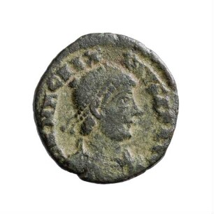 Münze, Aes 4, 25. August 383 - 28. August 388 n. Chr.
