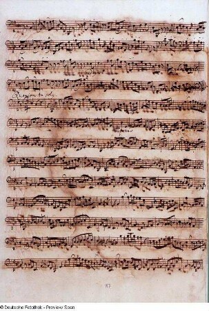 Stimmensatz: Qui sedes (T. 54-86.), Quoniam tu solus sanctus (T. 1-75), Violoncello