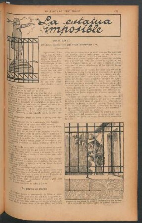 La estatua imposible - (Continuación) : Folletines de "Fray Mocho" - (Traducido expresamente para Fray Mocho por J. O. )