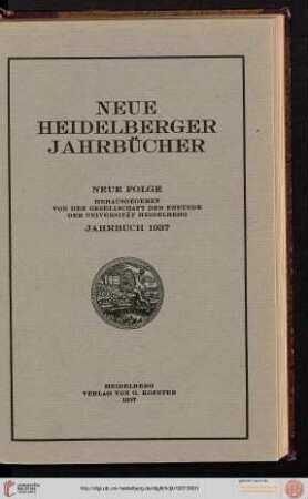 N.F.: Neue Heidelberger Jahrbücher