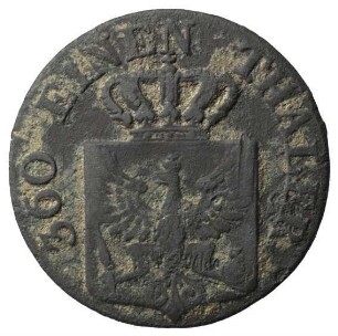 Fundmünze, Pfennig, 1841