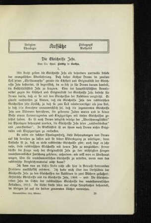 ¬Die¬ Gleichnisse Jesu