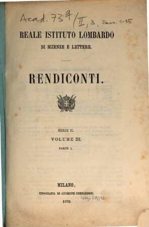 Rendiconti. 3. 1870