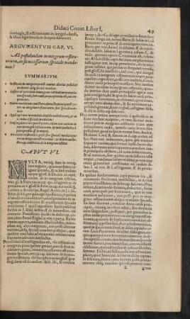 Argumentum Cap. VI.