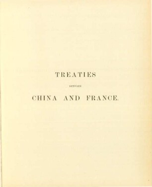 Treaties between China and France