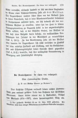 373-384 Der Brevierhymnus: En clara vox redarguit