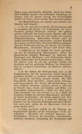 Bemerkungen über die Heilquellen zu Franzensbad bei Eger in Böhmen