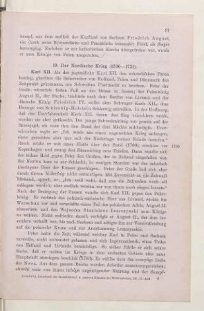10. Der Nordische Krieg (1700-1721)