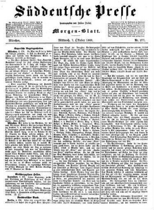 Süddeutsche Presse. 1868, 1868, 10 - 12