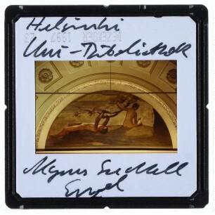 Helsinki, Universität,Helsinki, Finnische Nationalbibliothek : Gemälde im Kuppelsaal der Bibliothek