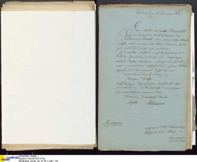 Von W. Fehsenfeld (Blender, Morsum) 1863 beantragte Wind- und Dampf-Kornmühle an der Straße zwischen Amedorf und Oiste; V.
