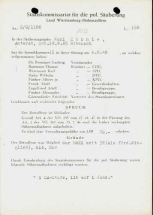 Hörnle, Karl
