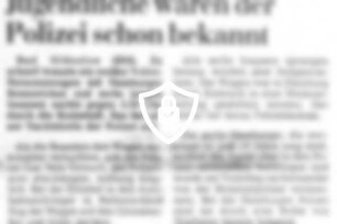 Jugendliche waren der Polizei schon bekannt