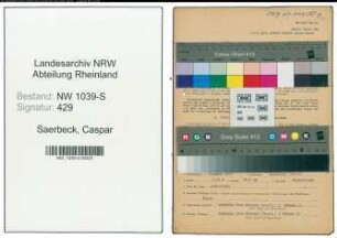Entnazifizierung Caspar Saerbeck , geb. 26.03.1911 (Postschaffner)
