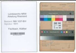 Entnazifizierung Walther Fischbach , geb. 02.03.1888 (Justizinspektor)