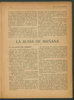 La Rusia de mañana