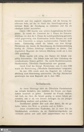 Schlußworte