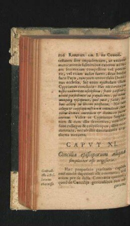 Caput XI. Concilia episcoporum aliqua simpliciter esse necessaria.