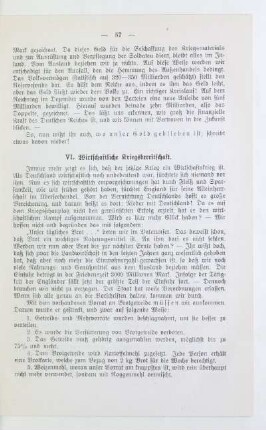 VI. Wirtschaftliche Kriegsbereitschaft