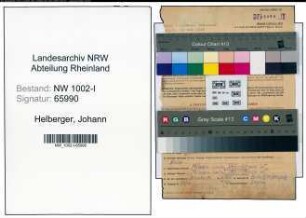 Entnazifizierung Johann Helberger, geb. 01.08.1905 (Chemiker)