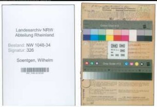Entnazifizierung Wilhelm Soentgen , geb. 05.07.1907 (Arzt)