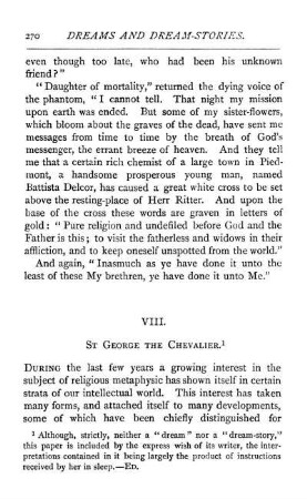 VIII. St. George The Chevalier