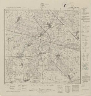 4048 (alte Nr.: 2250) Waldow, Topographische Karte 1.25000 (4cm - Karte)