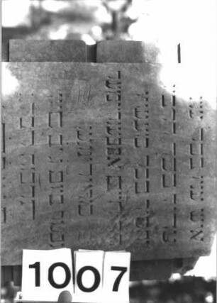 Grabstein 1007 (Detailaufnahme 1)