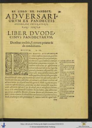 Liber Duodecimus
