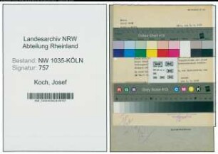Entnazifizierung Josef Koch , geb. 03.11.1893 (Kaufmaennischer Angestellter)