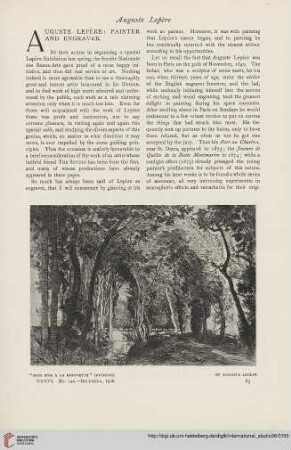 36.1908/09(1909) = Nr. 142: Auguste Lepère : painter and engraver