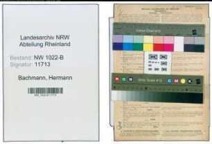 Entnazifizierung Hermann Bachmann , geb. 25.10.1888 (Lehrer)