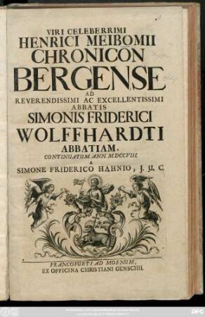 Viri Celeberrimi Henrici Meibomii Chronicon Bergense
