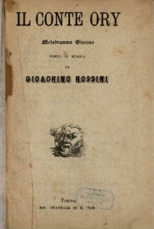 Il Conte Ory : melodramma giocoso
