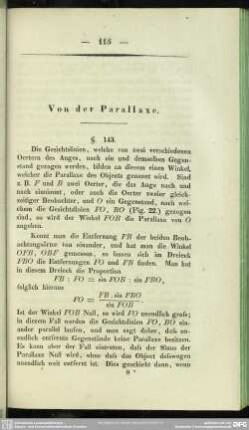 Von der Parallaxe