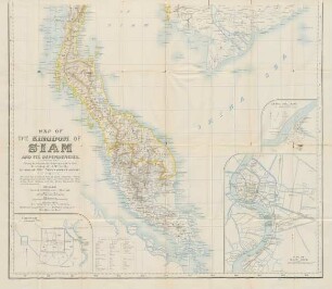 Triangulation chart. From Bangkok along the sea-coast ...
