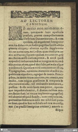 Ad Lectorem candidum