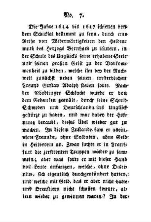 No. 7: [Die Eroberung von Breysach] : Herzog Bernhard speiset die Hungrigen und vergiebt seinen Feinden