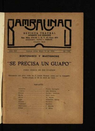 Se precisa un guapo : pieza cómica en dos cuadros