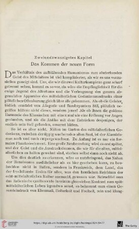 Zweiundzwanzigstes Kapitel