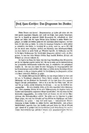 Das Programm des Bundes