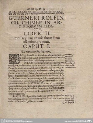 LIBER II. CAPUT I - XXI