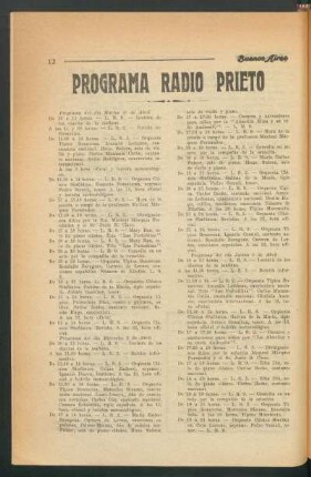 Programa "Radio Prieto"