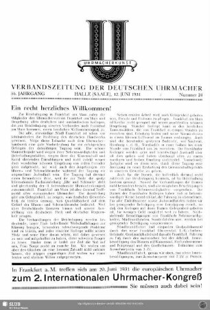 Ein recht herzliches Willkommen!
