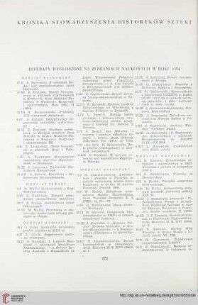 Kronika Stowarzyszenia Historykow Sztuki