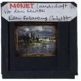 Monet, Landschaft vor dem Gewitter