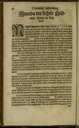 Mnatha der sechste Heidnische Hertzog in Behmen