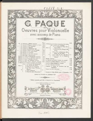 Souvenir d'Espagne : Andante et boléro ; op. 10