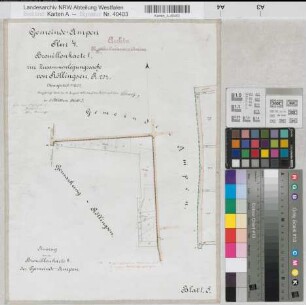 Röllingsen (Soest), Zusammenlegung Röllingsen, Bl. 5 Brouillonkarte I Ampen Flur 4