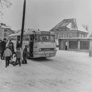 Radibor : Radibor. Ortsansicht. Winteraufnahme